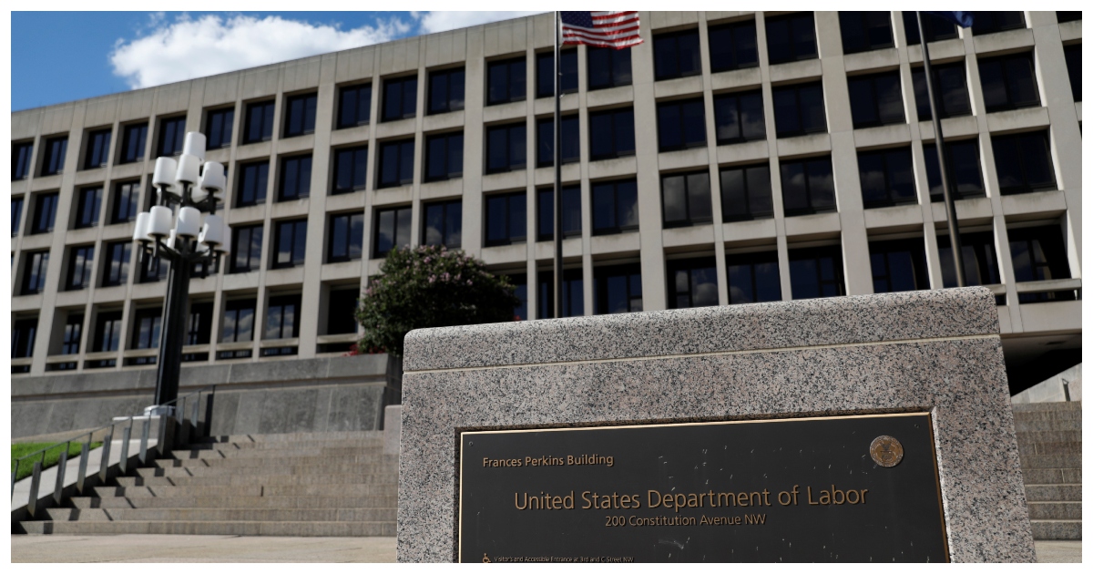 ইউএস লেবার ডিপার্টমেন্ট ভবন। ছবি: রয়টার্স